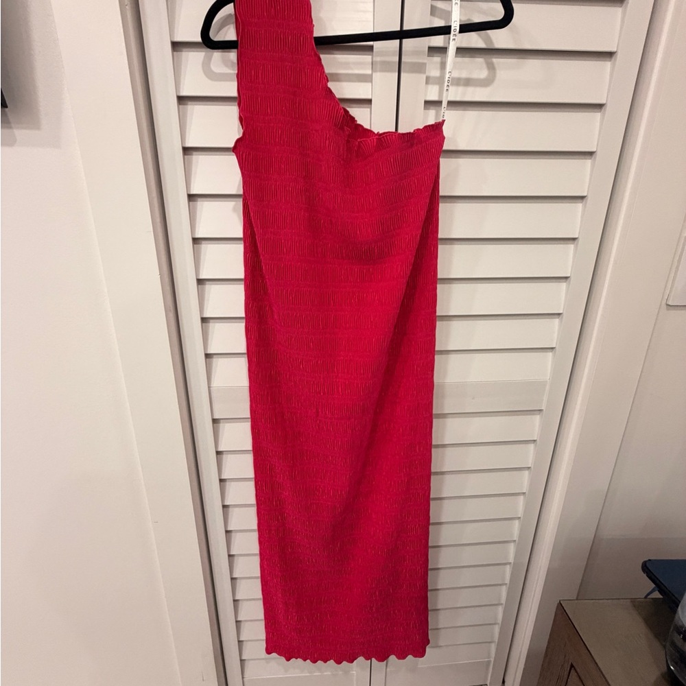 L’idée Punch one shoulder dress